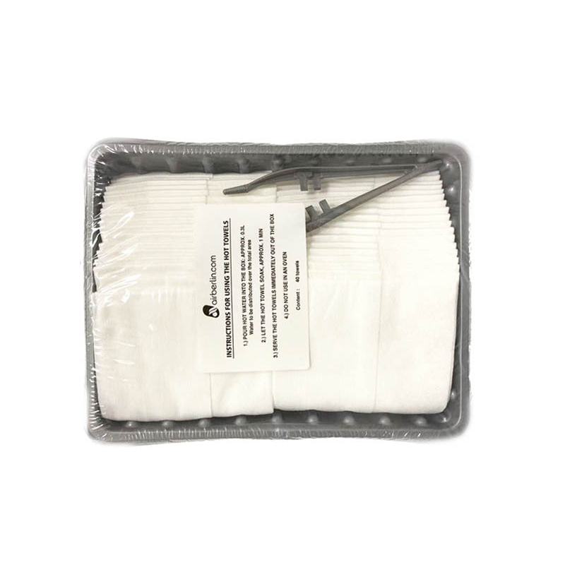 Makapal na Pure Cotton Spunlace Non-woven Airline Special Tray Drying Towels